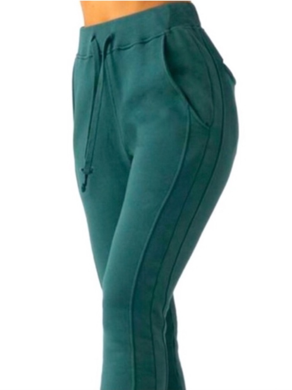 ♡ Joah Brown Stadium Sweatpants in Jade Green French Terry